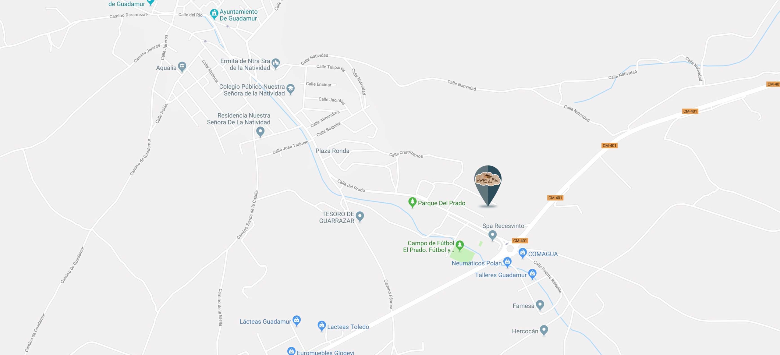 MAPA Mapa casa rural Madera y Miel